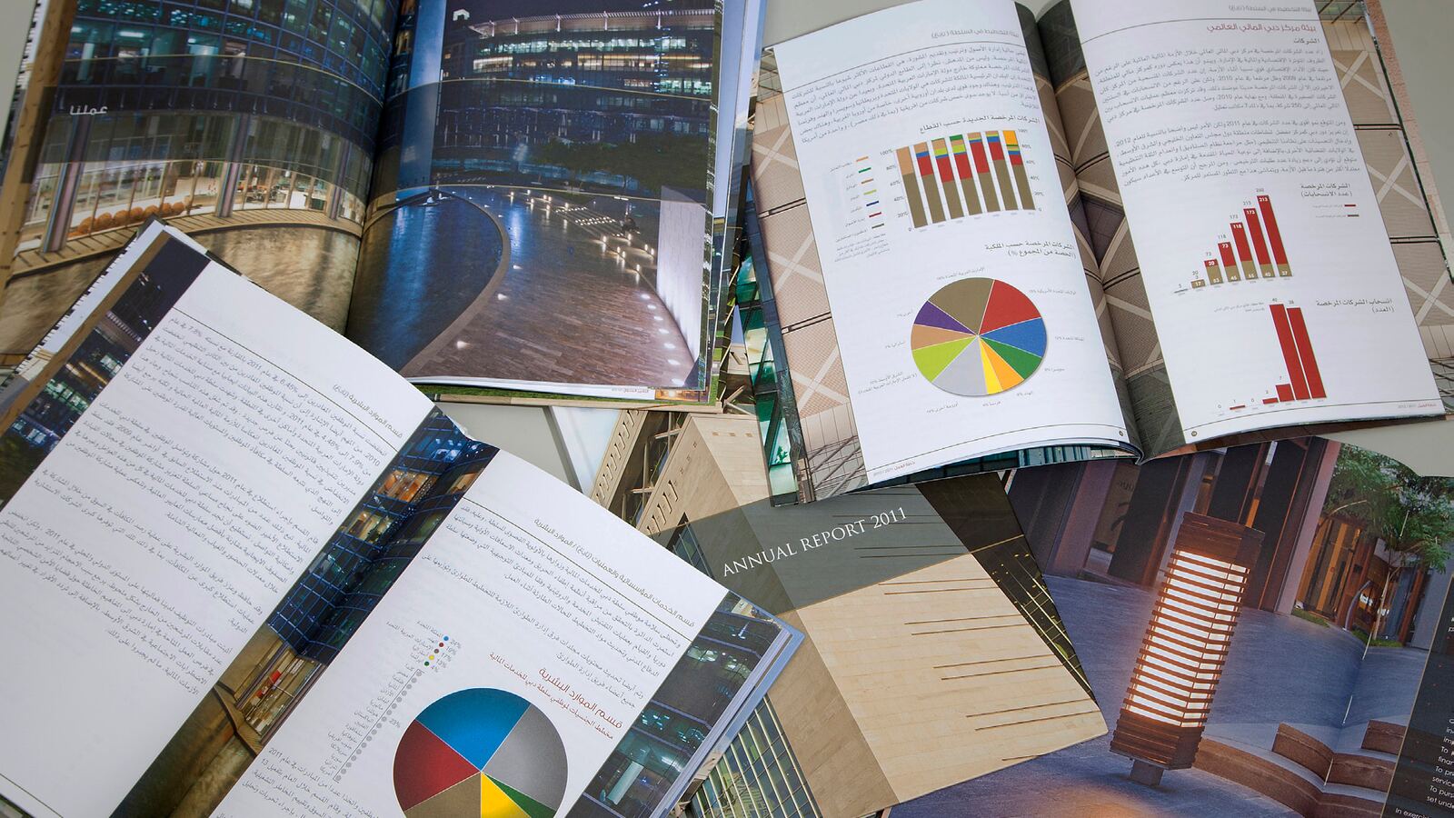 Annual report spreads and design collateral for DFSA