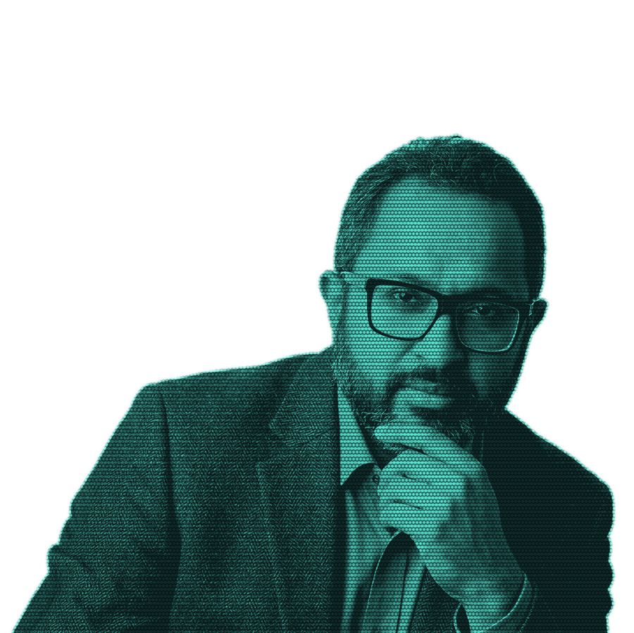 Anil Constantine, rendered in signal dots